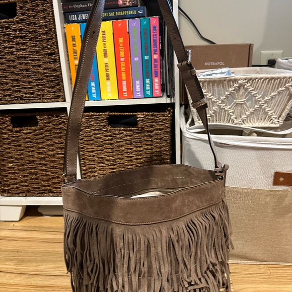 Michael Kors Suede Fringe Tote Bag - Picture 3 of 4